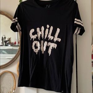 black chill out tshirt